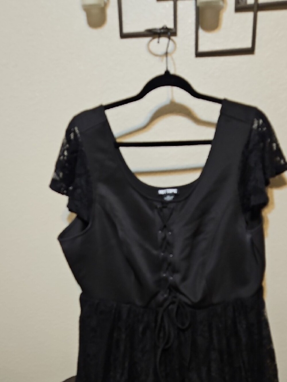 Hot Topic Black Lace High-Low Corset-Style Dress - Picture 2 of 10